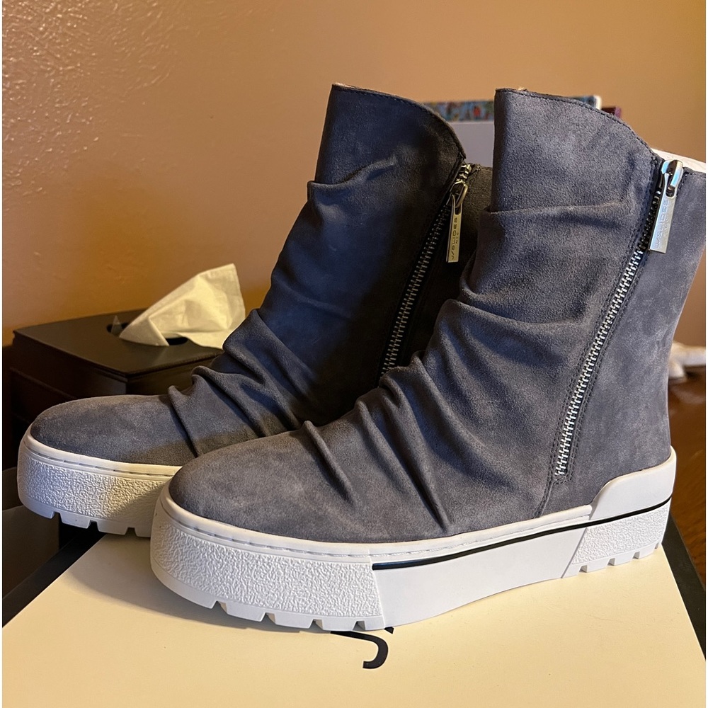 J Slide Suede Booties - Brand New Never Worn.